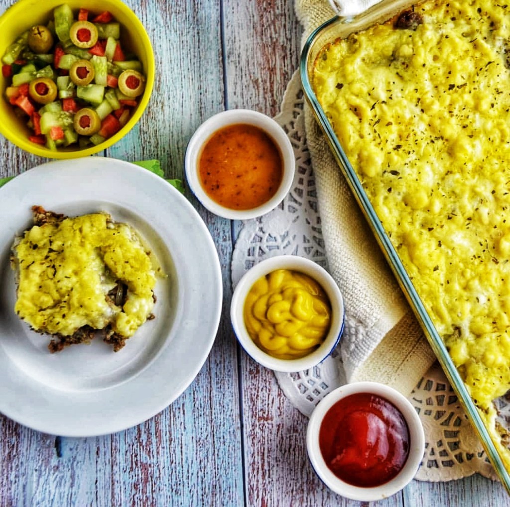 GLUTEN FREE CHEESY BURGER&nbsp;CASSEROLE